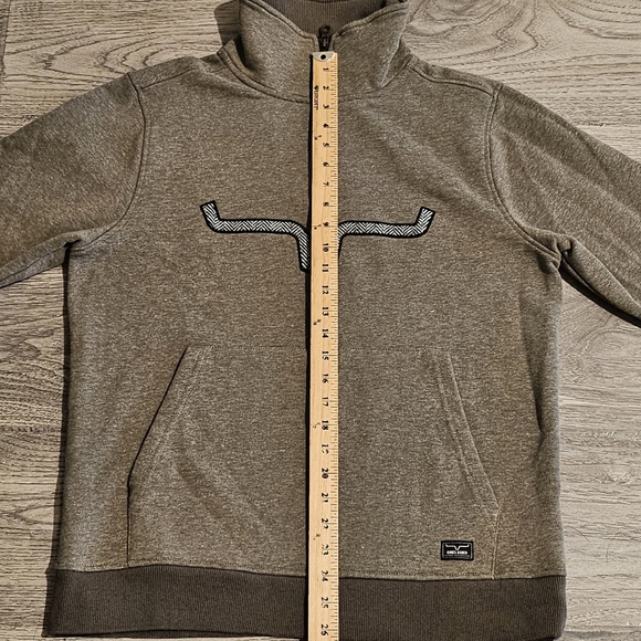 Kimes Ranch Filmore Quarter-Zip Sweatshirt - Olive Green - Size Small - Picture 9 of 9